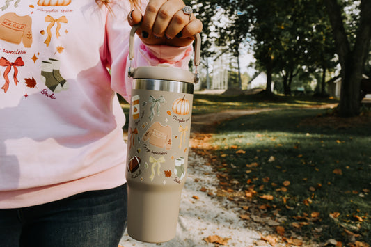 Stone Fall Collage Tumbler