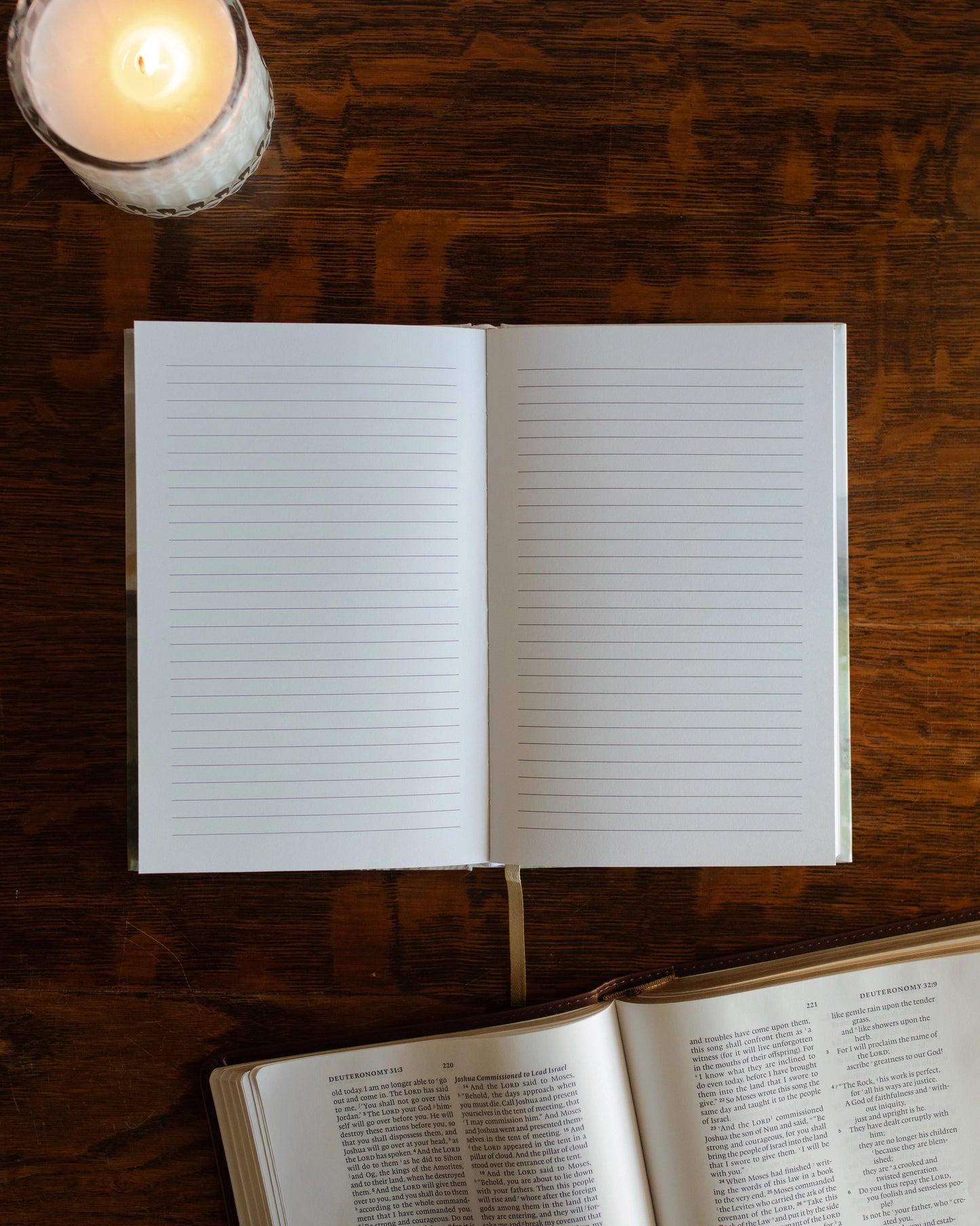 Strong and Courageous Lined Journal