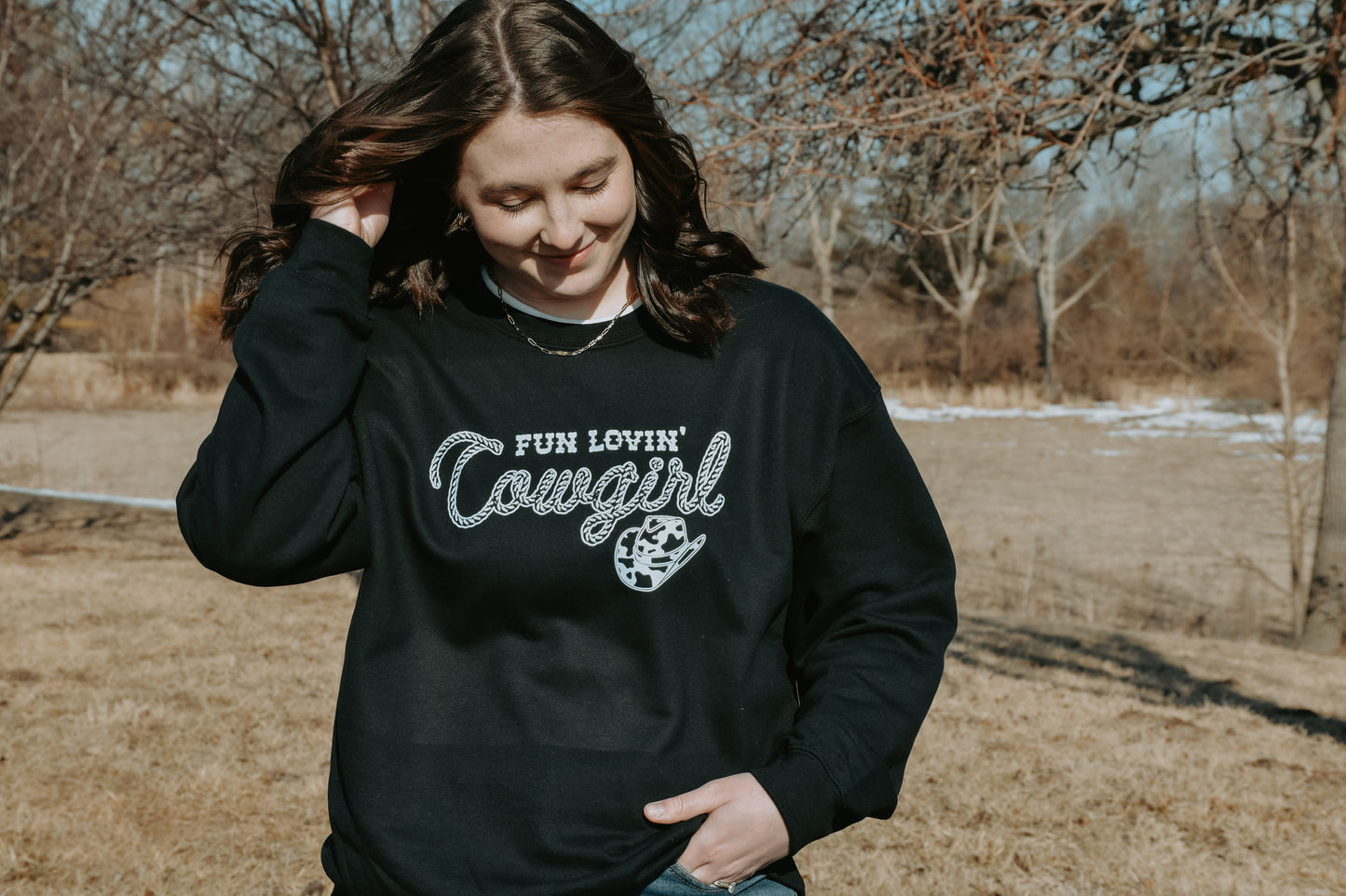 Fun Lovin' Cowgirl Crewneck